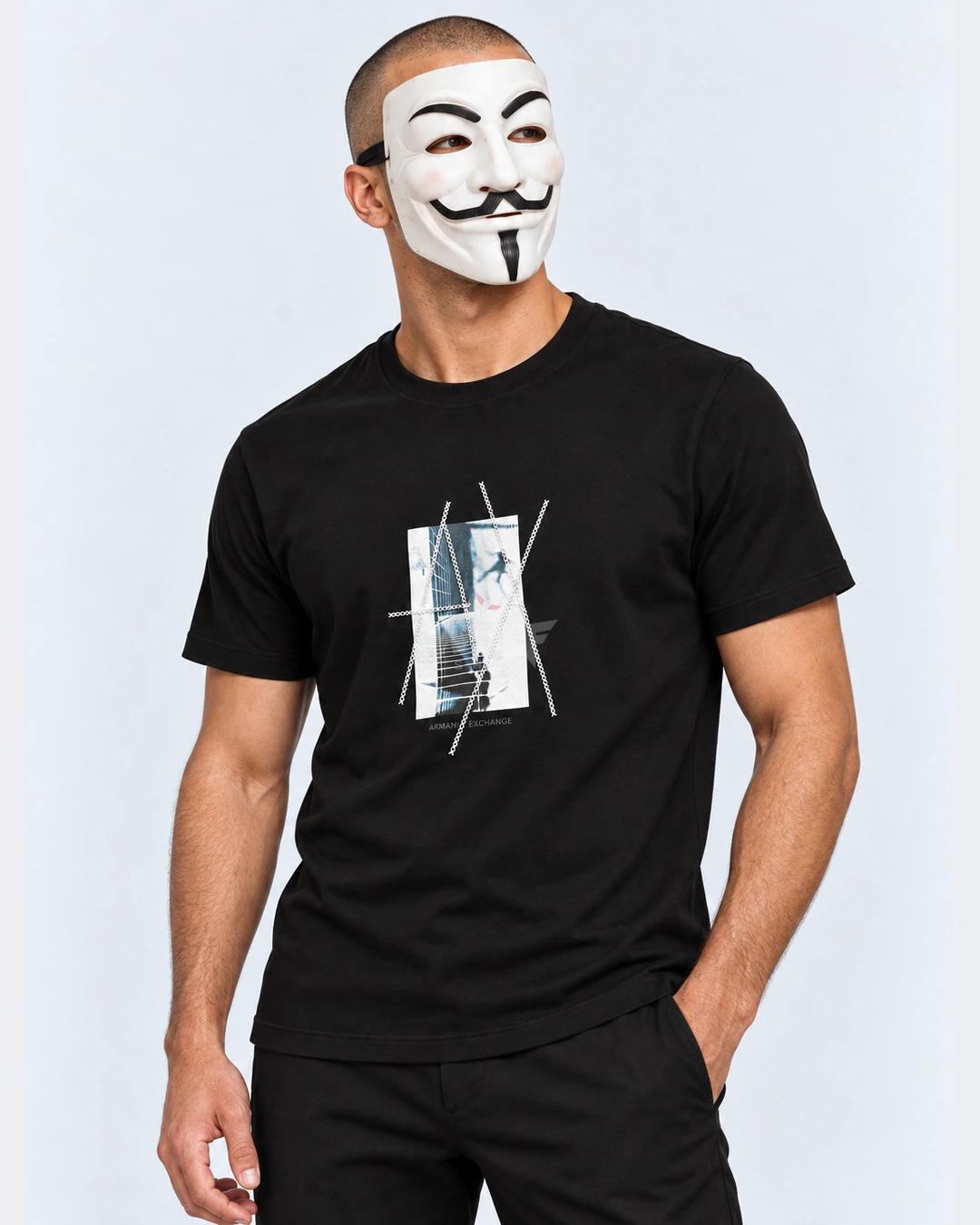 City frame T-shirt in Black