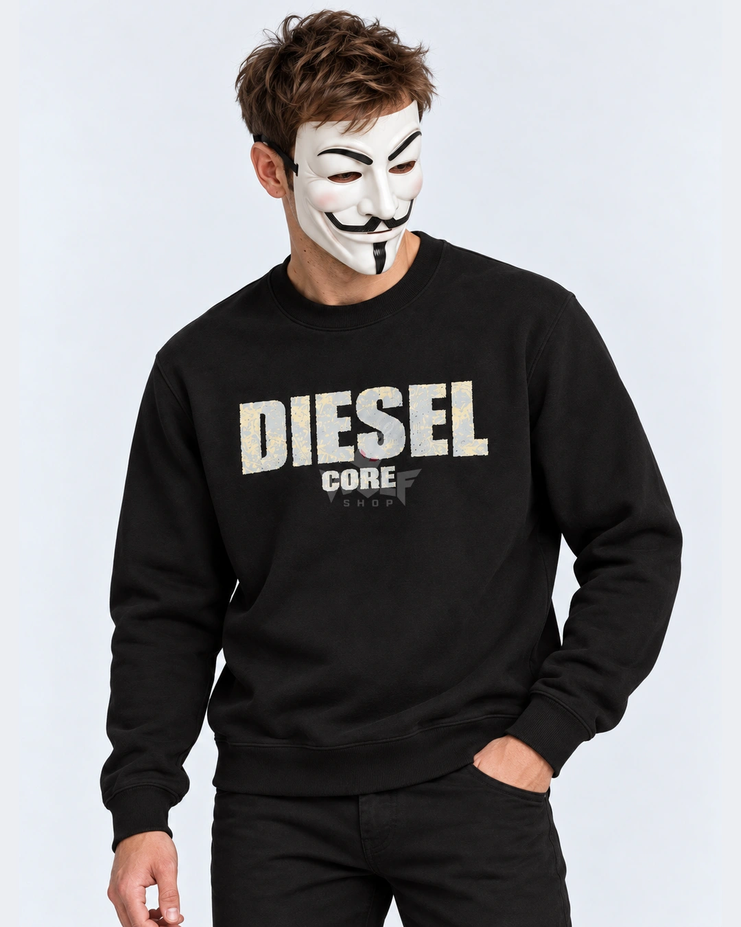 Core logo crewneck in Black